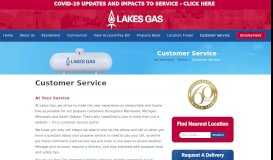
							         Customer Service - Lakes Gas Co.								  
							    