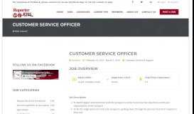 
							         Customer Service Officer – Ethiopian Reporter Jobs								  
							    