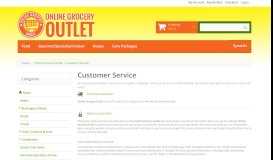 
							         Customer Service - Online Grocery Outlet								  
							    