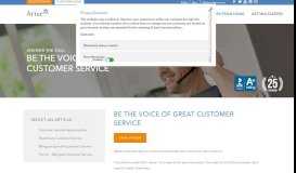 
							         Customer Service Opportunities - Arise Work From Home								  
							    