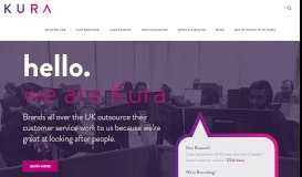 
							         Customer service outsourcing - we are experts in this at Kura ...								  
							    