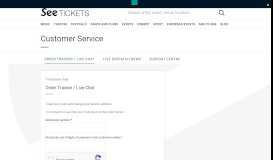 
							         Customer Service - See Tickets								  
							    