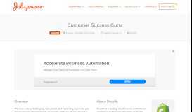 
							         Customer Success Guru | Jobspresso								  
							    