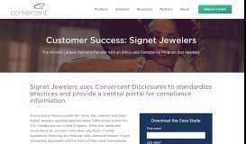 
							         Customer Success: Signet Jewelers - Convercent								  
							    