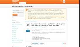 
							         Customer & Supplier portal area to log into their ... - Xero Community								  
							    
