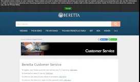
							         Customer Support Portal - Beretta USA								  
							    