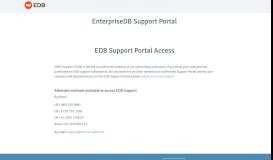 
							         Customer Support Portal | EnterpriseDB								  
							    