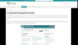 
							         Customer Support Portal - Vernon Systems								  
							    