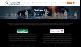 
							         Customer Testimonials & Reviews | TravelCarma Online Travel ...								  
							    