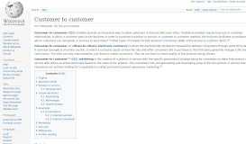 
							         Customer to customer - Wikipedia								  
							    