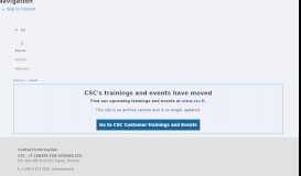 
							         Customer training - CSC								  
							    