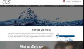 
							         Customer Web Portal - CUSI								  
							    