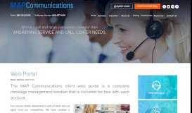 
							         Customer Web Portal - MAP Communications								  
							    