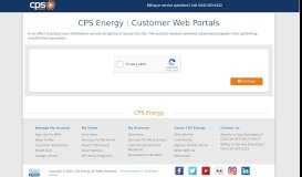 
							         Customer Web Portals - CPS Energy								  
							    