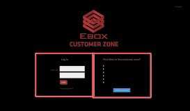 
							         Customer zone - EBOX								  
							    