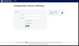 
							         CustomerPortal - Please Sign in or register - Companies House								  
							    