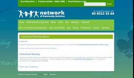 
							         Customised Training Options | Network of Community Activities								  
							    