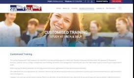 
							         Customised Training – SBTA & SELA								  
							    