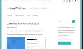 
							         Customize your ADFS login page – DeployWindows								  
							    