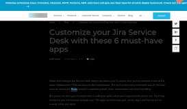 
							         Customize your Jira Service Desk with these 6 must-have apps								  
							    
