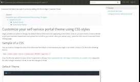 
							         Customize your self-service portal theme using CSS styles | Vtiger								  
							    
