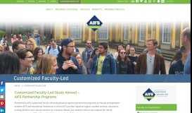
							         Customized Faculty Led| | AIFS Study Abroad								  
							    