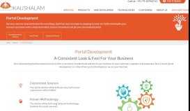 
							         Customized Portal Development Tools | Portal Developer - Kaushalam								  
							    