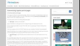
							         Customizing captive portal pages – Fortinet GURU								  
							    