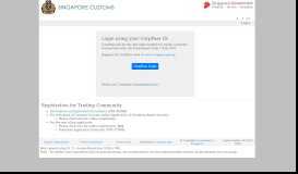 
							         Customs Portal - TradeNet								  
							    