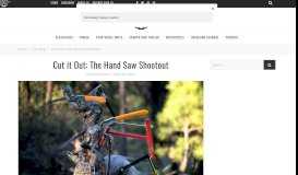 
							         Cut it Out: The Hand Saw Shootout – Expedition Portal								  
							    