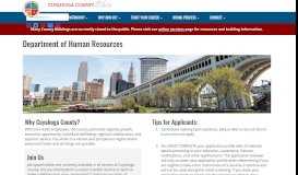 
							         Cuyahoga County Department of Human Resources								  
							    