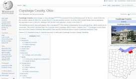 
							         Cuyahoga County, Ohio - Wikipedia								  
							    