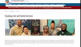 
							         Cuyahoga Job and Family Services								  
							    