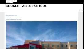 
							         C.V. Koogler Middle School: Home Page								  
							    