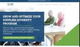 
							         CVM Solutions | Supplier Diversity Data & Management Solutions								  
							    