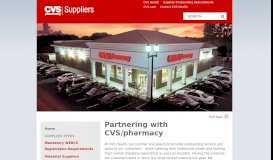 
							         CVS Caremark Suppliers: Partnering with CVS/pharmacy								  
							    