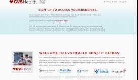 
							         CVS Health Benefit Extras > Home								  
							    