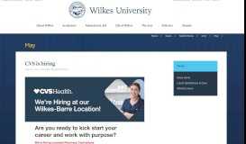 
							         CVS is hiring. - Wilkes University								  
							    
