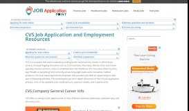 
							         CVS Job Application and Employment Resources | Job Application Point								  
							    