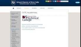 
							         CVTC Academies - School District of River Falls								  
							    