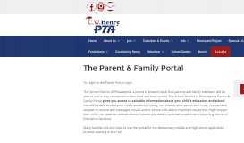 
							         C.W. Henry School PTA | The Parent & Family Portal								  
							    