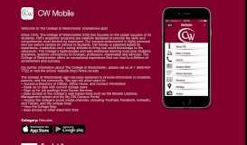 
							         CW Mobile App								  
							    