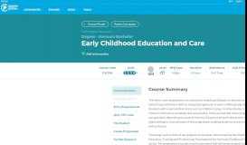 
							         CW748 - Early Childhood Education and Care - - CareersPortal.ie								  
							    
