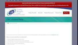 
							         CWC's Patient Portal - Capital Women's Care | MD, DC, & VA								  
							    