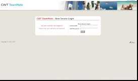 
							         CWT TeamMate | New Login Page								  
							    
