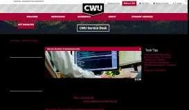 
							         CWU Service Desk | E-mail and Outlook Support								  
							    