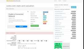 
							         Cxntv : Website stats and valuation								  
							    