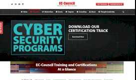 
							         Cyber Security Training & Certifications | Information ... - EC-Council								  
							    