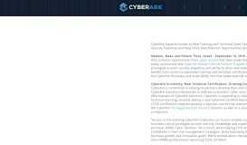 
							         CyberArk Expands Global Channel Partner Program | CyberArk								  
							    