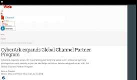 
							         CyberArk expands Global Channel Partner Program | ITWeb								  
							    